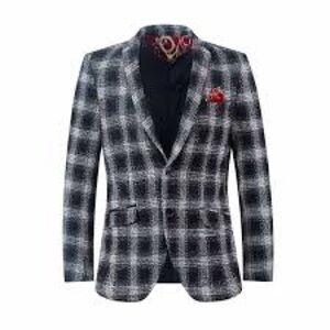 NWT Elie Balleh Men’s Slim Fit Plaid Blazer